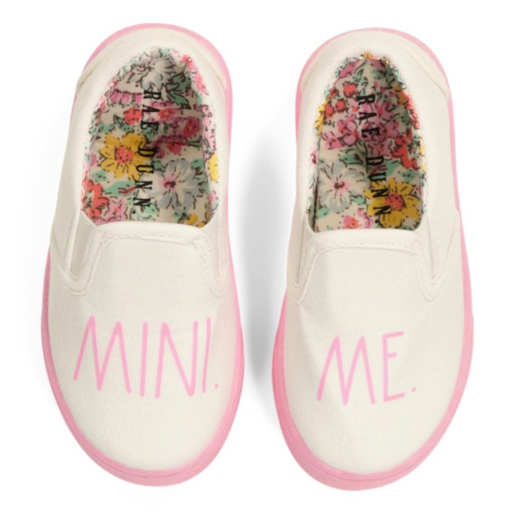 Rae Dunn Mini Me Slip On Sneakers NIB
